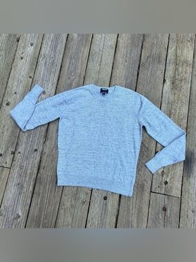 Todd Snyder New York Gray Cashmere Crewneck Knit Pullover Sweater - Size Medium